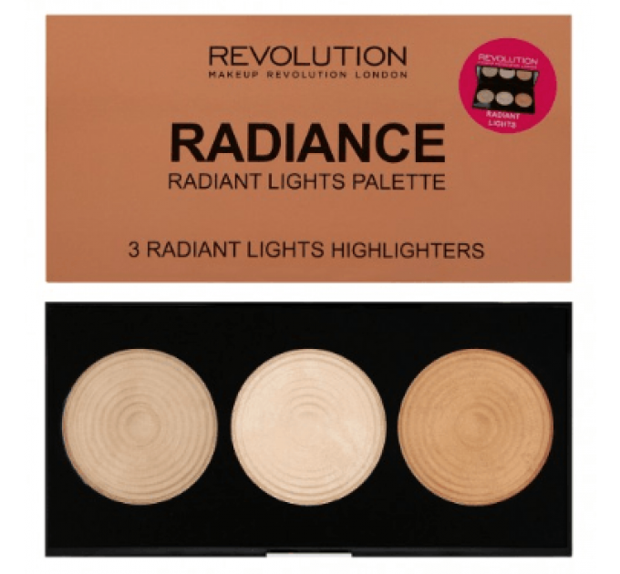Makeup Revolution Radiant Lights Highlighter Palette Radiance палетка хайлайтеров